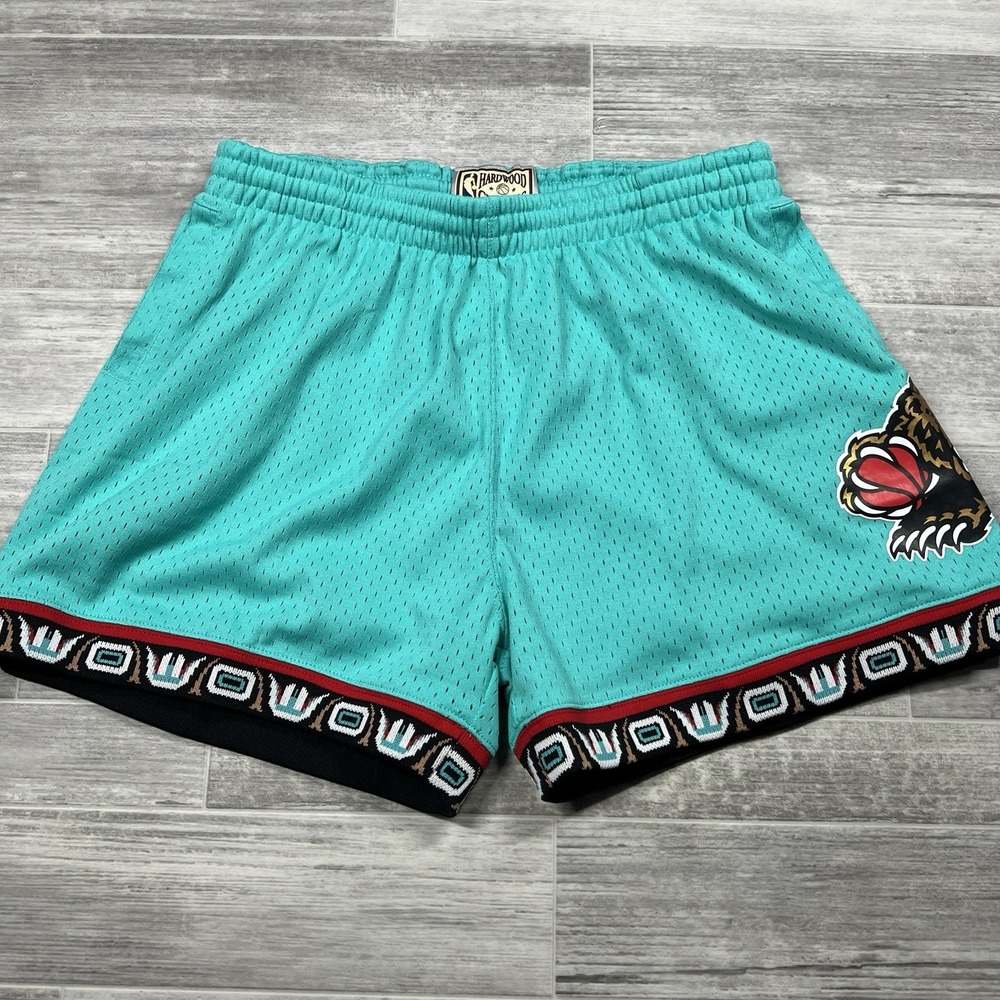 Mitchell‎ & Ness Turquoise Grizzlies Women's XS Hardwood Classic Shorts New $85